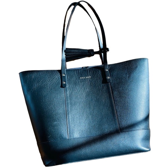 Cole Haan Black Leather Tote